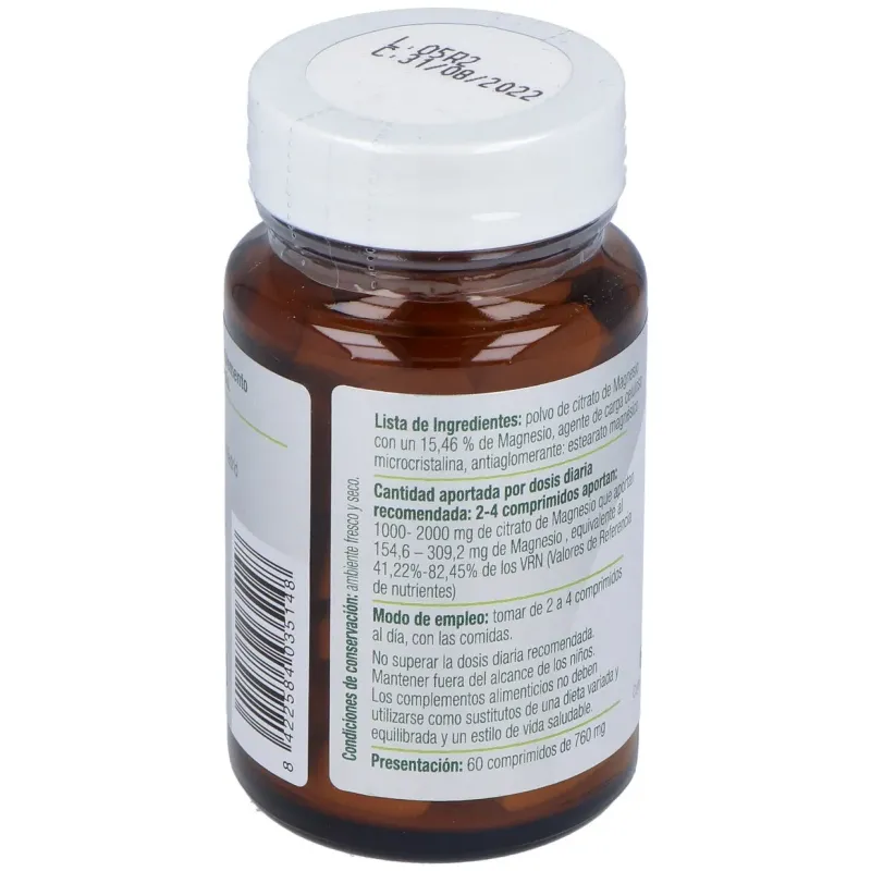Mg 500 Citrato de Magnesio 60 Comprimidos | Farmacia Barata