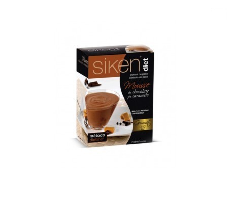 SIKEN MOUSSE DE CHOCOLATE CARAMELO 7 SOBRES 23 G