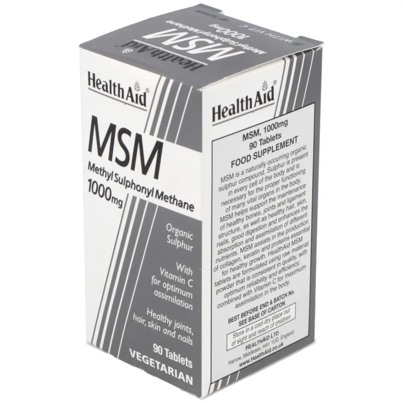 Health Aid MSM Metilsulfonilmetano | Farmacia Barata Health Aid MSM Metilsulfonilmetano | Farmacia Barata