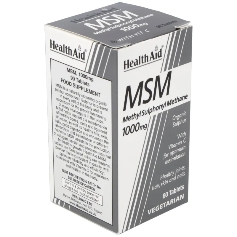 Health Aid MSM Metilsulfonilmetano | Farmacia Barata Health Aid MSM Metilsulfonilmetano | Farmacia Barata