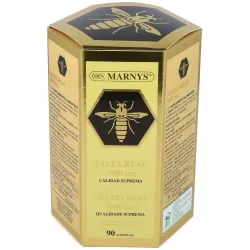 Marnys Jalea Real y Lecitina, 90 cápsulas sin Dióxido de Titanio