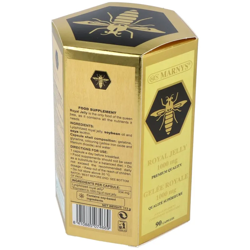 Marnys Jalea Real y Lecitina 90 cápsulas | Farmacia Barata Marnys Jalea Real y Lecitina 90 cápsulas | Farmacia Barata