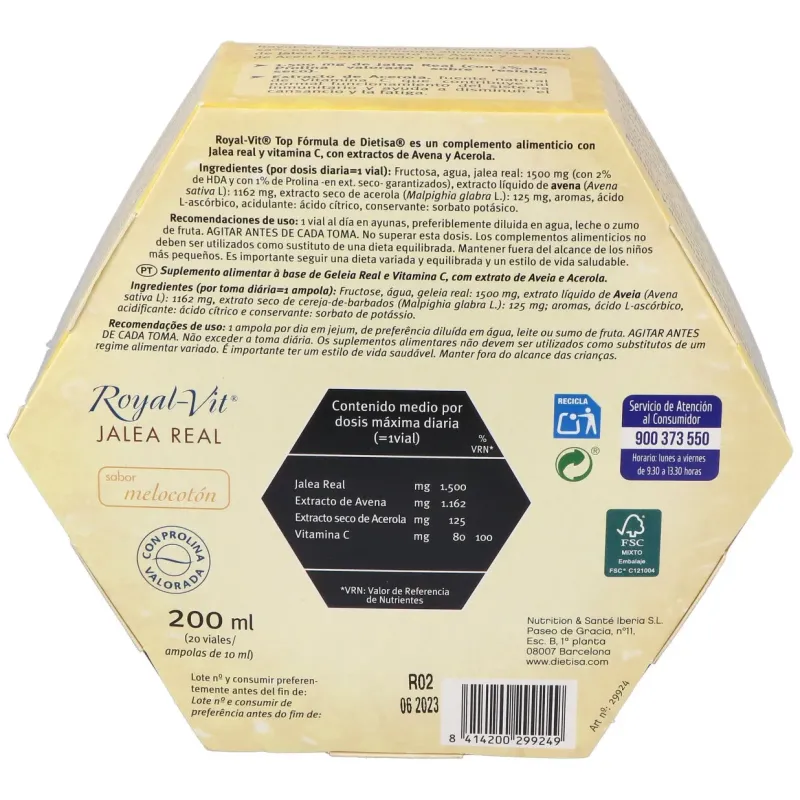 Royal Vit Top-formula 20 Ampollas | Farmacia Barata