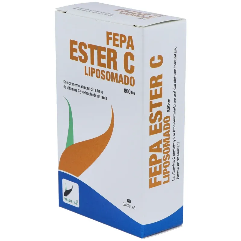 Fepa Ester C Liposomado 800 mg 60 Cápsulas | Farmacia Barata Fepa Ester C Liposomado 800 mg 60 Cápsulas | Farmacia Barata