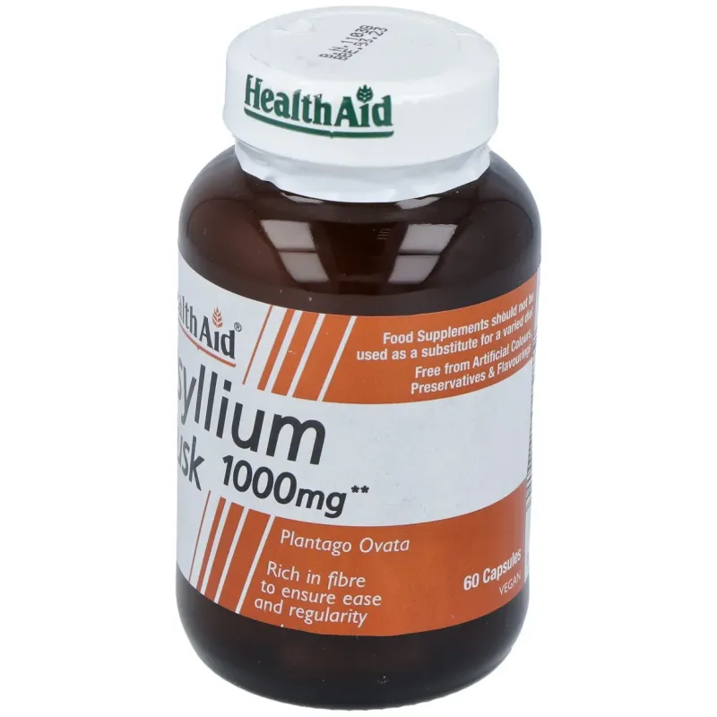 Health Aid Psyllium 60 Cápsulas | Farmacia Barata Health Aid Psyllium 60 Cápsulas | Farmacia Barata