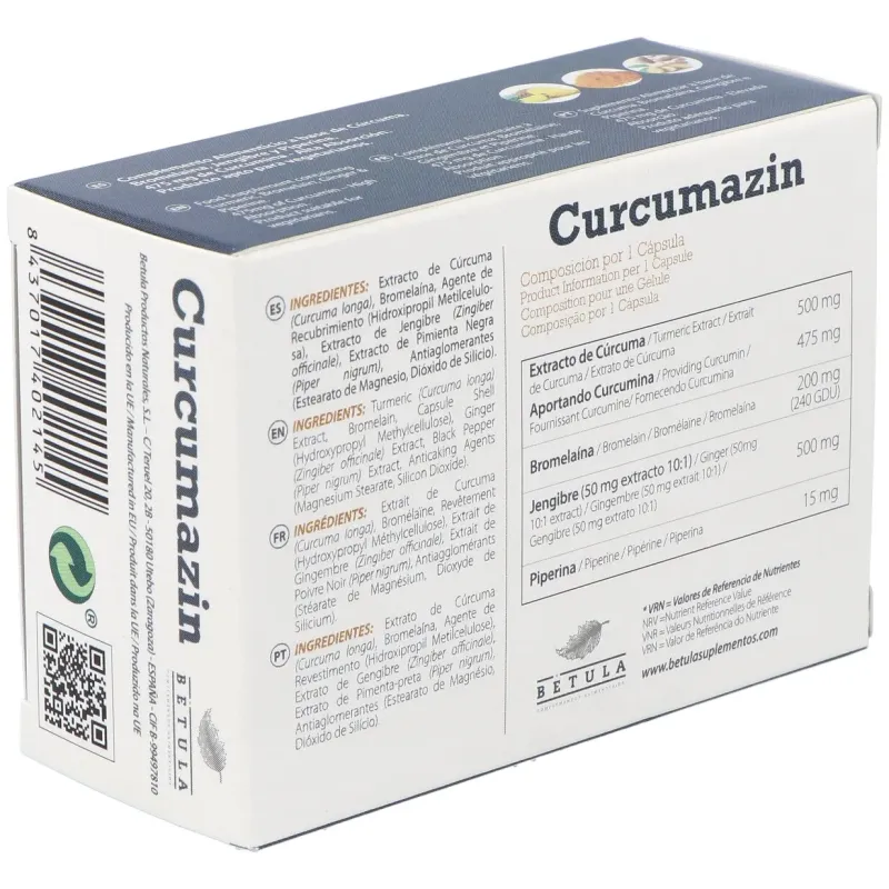 Betula Curcumin 30 Cápsulas | Farmacia Barata Betula Curcumin 30 Cápsulas | Farmacia Barata
