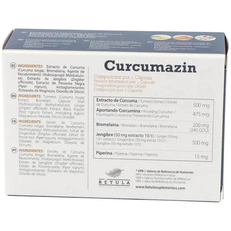 Betula Curcumin 30 Cápsulas | Farmacia Barata Betula Curcumin 30 Cápsulas | Farmacia Barata
