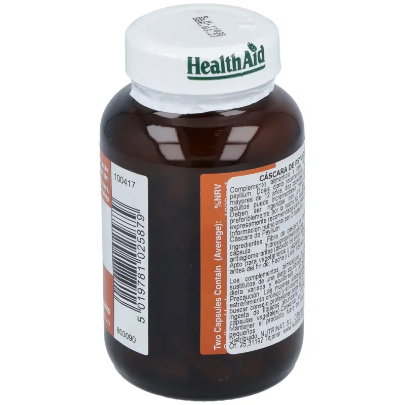 Health Aid Psyllium 60 Cápsulas | Farmacia Barata Health Aid Psyllium 60 Cápsulas | Farmacia Barata