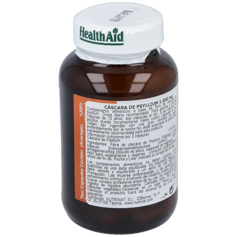 Health Aid Psyllium 60 Cápsulas | Farmacia Barata Health Aid Psyllium 60 Cápsulas | Farmacia Barata