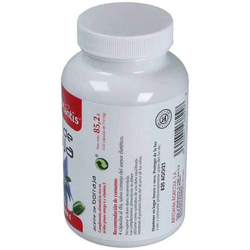 Aceite de Borraja 120 Cápsulas Plantis | Farmacia Barata Aceite de Borraja 120 Cápsulas Plantis | Farmacia Barata