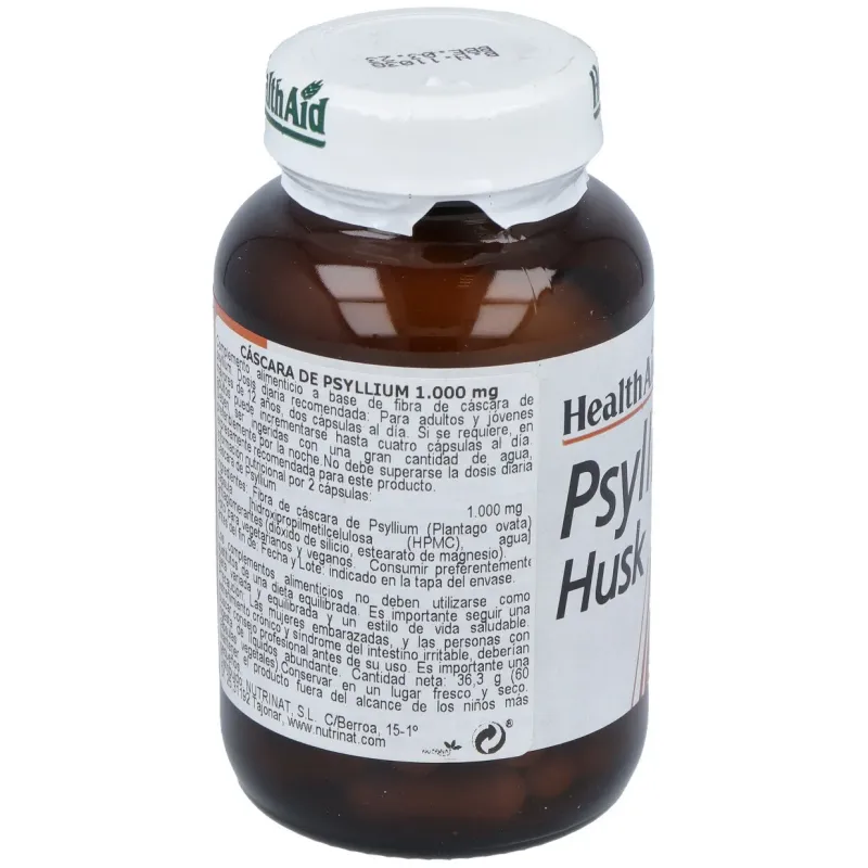 Health Aid Psyllium 60 Cápsulas | Farmacia Barata Health Aid Psyllium 60 Cápsulas | Farmacia Barata