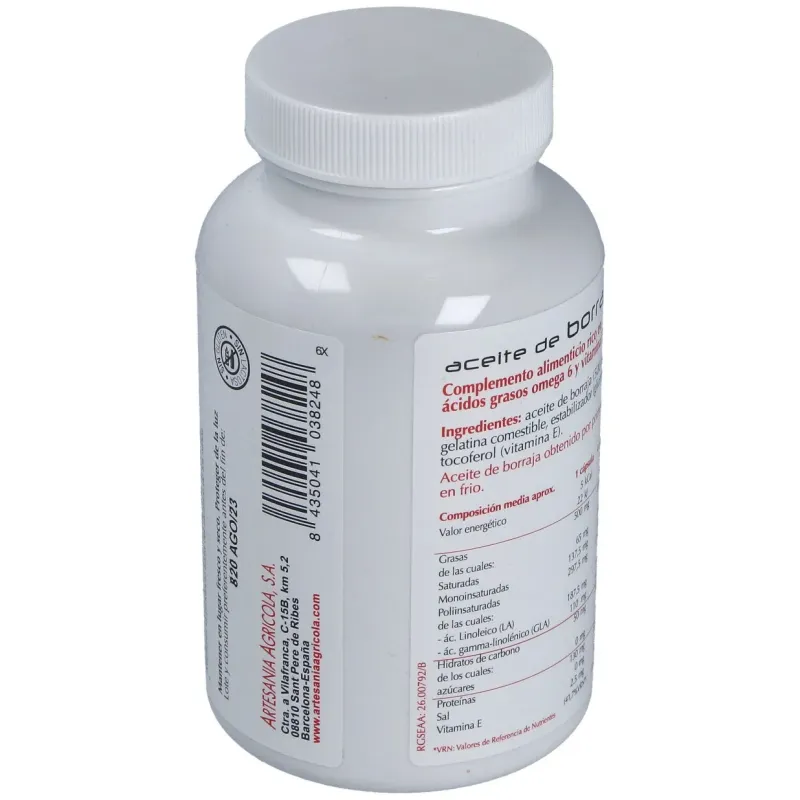 Aceite de Borraja 120 Cápsulas Plantis | Farmacia Barata Aceite de Borraja 120 Cápsulas Plantis | Farmacia Barata