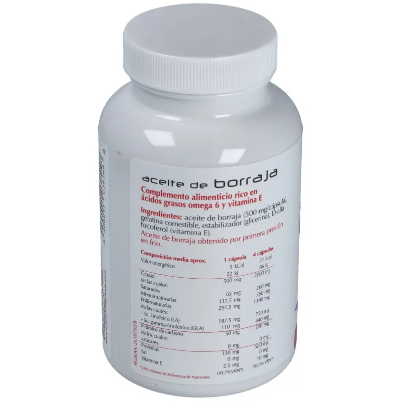 Aceite de Borraja 120 Cápsulas Plantis | Farmacia Barata Aceite de Borraja 120 Cápsulas Plantis | Farmacia Barata