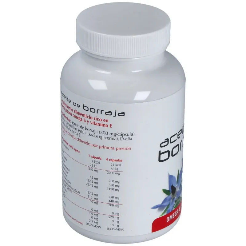 Aceite de Borraja 120 Cápsulas Plantis | Farmacia Barata Aceite de Borraja 120 Cápsulas Plantis | Farmacia Barata