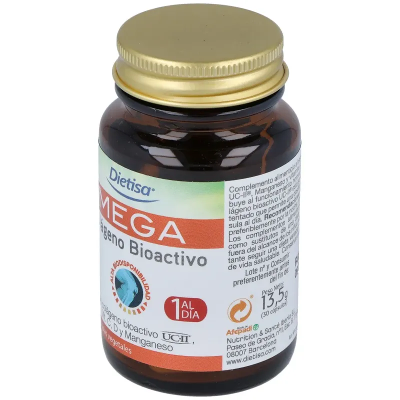 Dietisa Mega Colágeno Bioactivo UC-II | Farmacia Barata Dietisa Mega Colágeno Bioactivo UC-II | Farmacia Barata