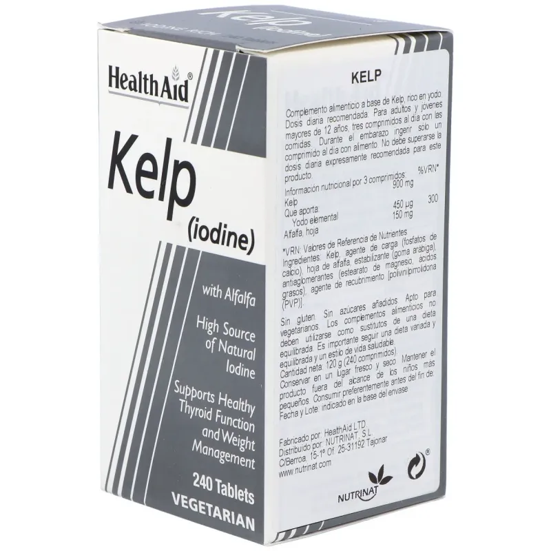 Health Aid Kelp Noruego (Iodine) | Farmacia Barata