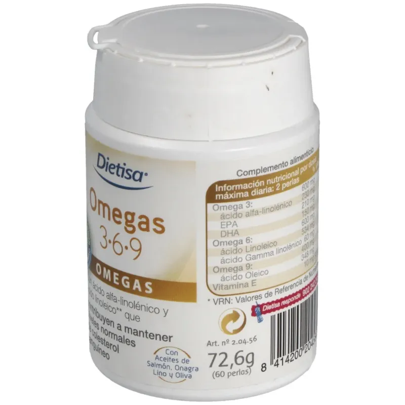 Omega 3-6-9 60 perlas 1g | Farmacia Barata Omega 3-6-9 60 perlas 1g | Farmacia Barata