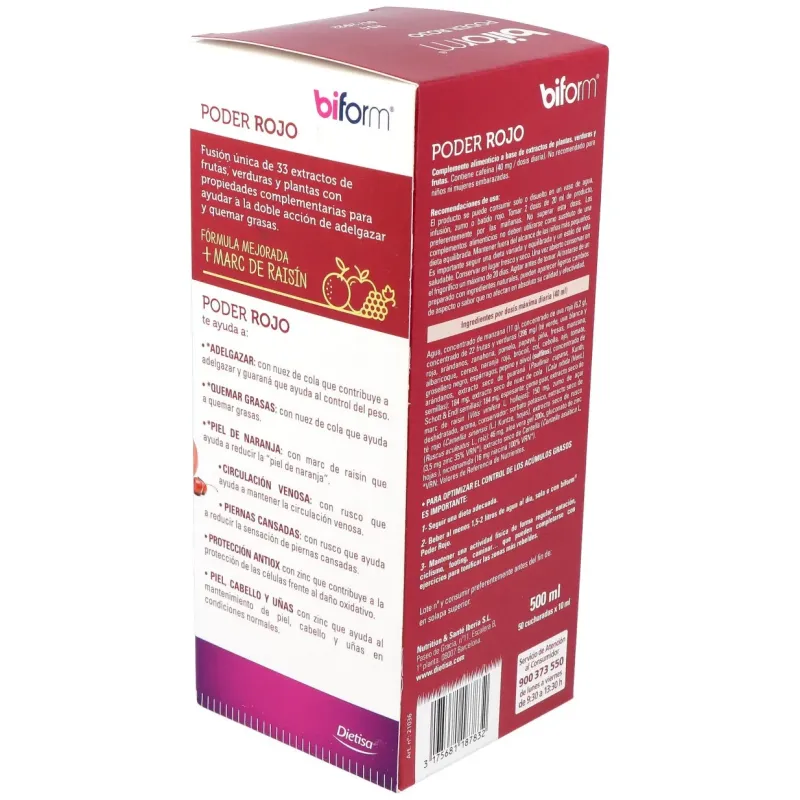 Biform Poder Rojo 500ml | Farmacia Barata Biform Poder Rojo 500ml | Farmacia Barata