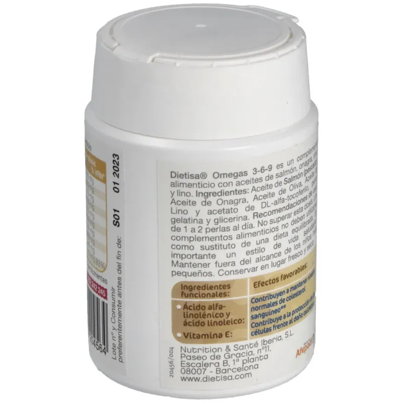 Omega 3-6-9 60 perlas 1g | Farmacia Barata Omega 3-6-9 60 perlas 1g | Farmacia Barata