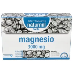 Naturmil Magnesio Forte, 20 Ampollas de 3000 mg