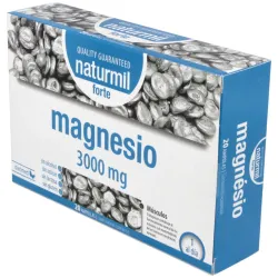Naturmil Magnesio Forte 3000mg 20 ampollas | Farmacia Barata