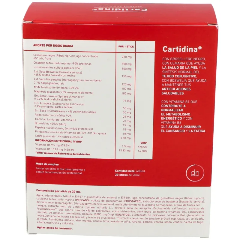 Cartidina 20 Viales Direct Nutrition | Farmacia Barata Cartidina 20 Viales Direct Nutrition | Farmacia Barata