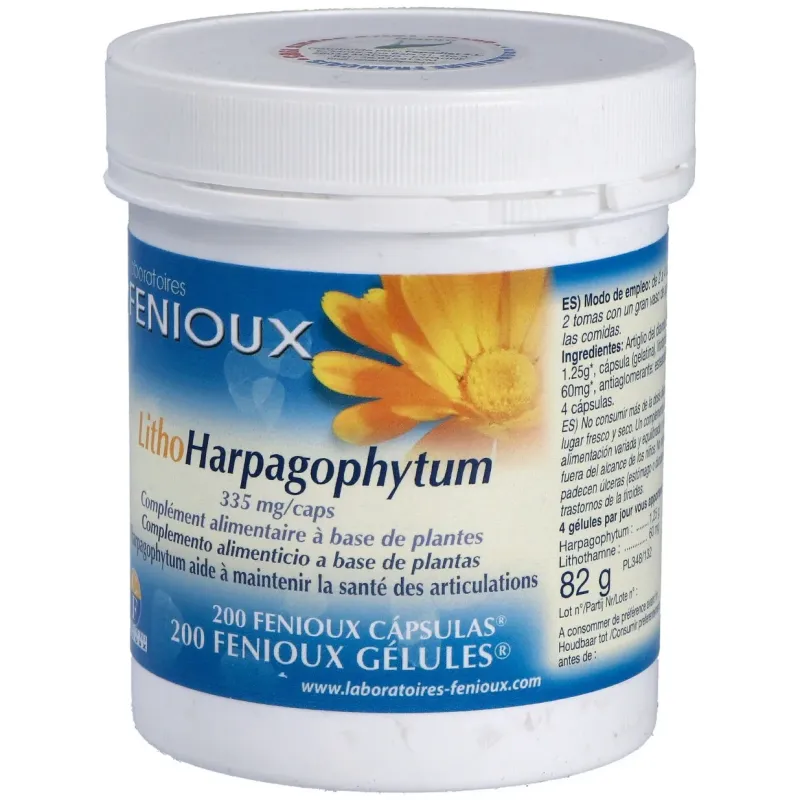 Litho Harpagophyto 200 Cápsulas Fenioux | Farmacia Barata Litho Harpagophyto 200 Cápsulas Fenioux | Farmacia Barata