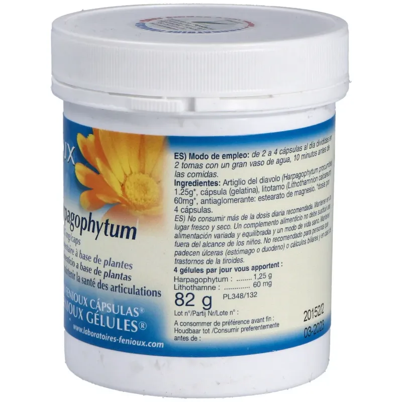 Litho Harpagophyto 200 Cápsulas Fenioux | Farmacia Barata Litho Harpagophyto 200 Cápsulas Fenioux | Farmacia Barata