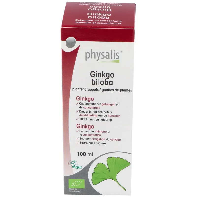 Extracto Ginkgo Biloba 100 ml Physalis | Farmacia Barata Extracto Ginkgo Biloba 100 ml Physalis | Farmacia Barata