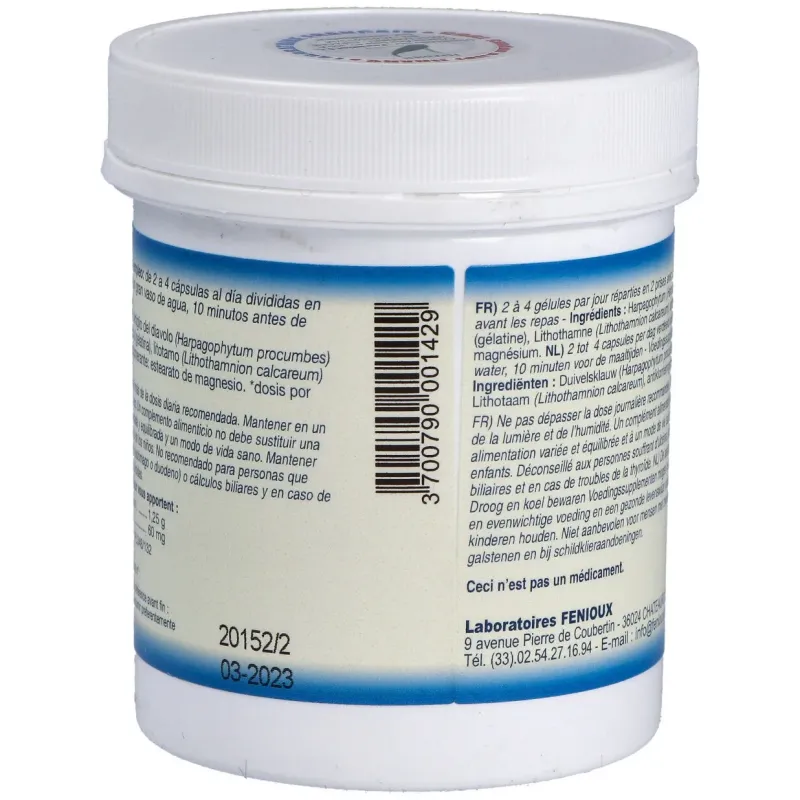 Litho Harpagophyto 200 Cápsulas Fenioux | Farmacia Barata Litho Harpagophyto 200 Cápsulas Fenioux | Farmacia Barata