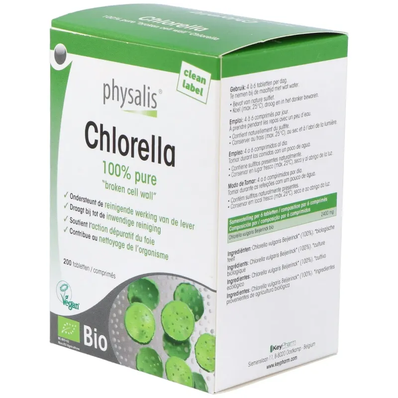 Physalis Chlorella Bio, 200 comprimidos | Farmacia Barata Physalis Chlorella Bio, 200 comprimidos | Farmacia Barata