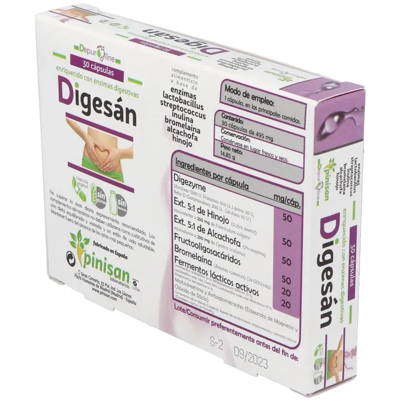 Pinisan Digesan 30 Cápsulas | Farmacia Barata