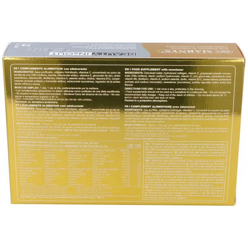 Marnys Elixir Beauty In & Out, 14 viales | Farmacia Barata Marnys Elixir Beauty In & Out, 14 viales | Farmacia Barata