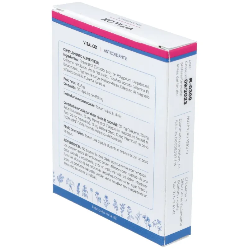 Mahen Vitalox, 30 cápsulas | Farmacia Barata