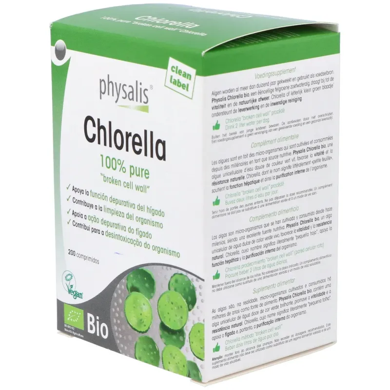 Physalis Chlorella Bio, 200 comprimidos | Farmacia Barata Physalis Chlorella Bio, 200 comprimidos | Farmacia Barata