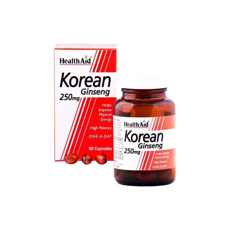 Health Aid Ginseng Coreano 50 Cápsulas | Farmacia Barata