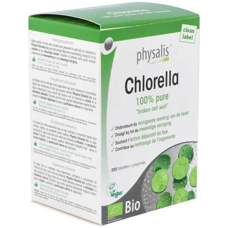 Physalis Chlorella Bio, 200 comprimidos | Farmacia Barata Physalis Chlorella Bio, 200 comprimidos | Farmacia Barata