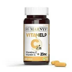 Marnys Vitahelp Vitamina C + Zinc, 60 cápsulas.