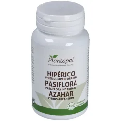 Plantapol Hiperico, Pasiflora y Azahar, 100 comprimidos de 500 mg.