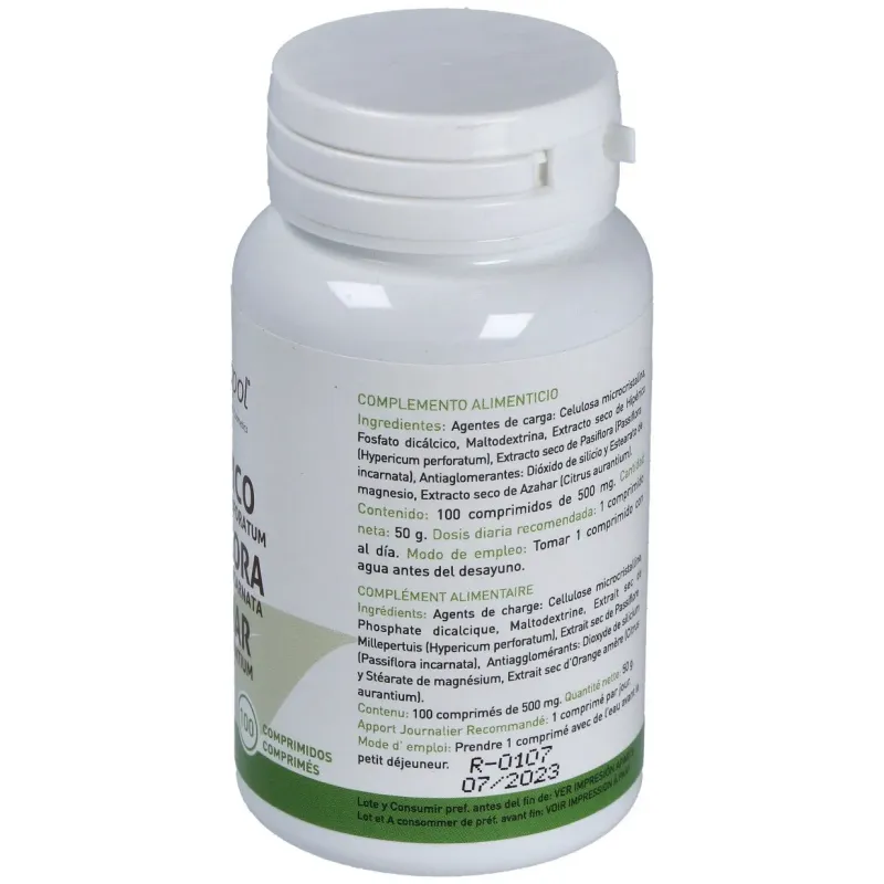 Hiperico, Pasiflora y Azahar 100 comp | Farmacia Barata Hiperico, Pasiflora y Azahar 100 comp | Farmacia Barata