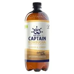 Captain Kombucha - Kombucha de Jengibre y Limón, 1 Litro
