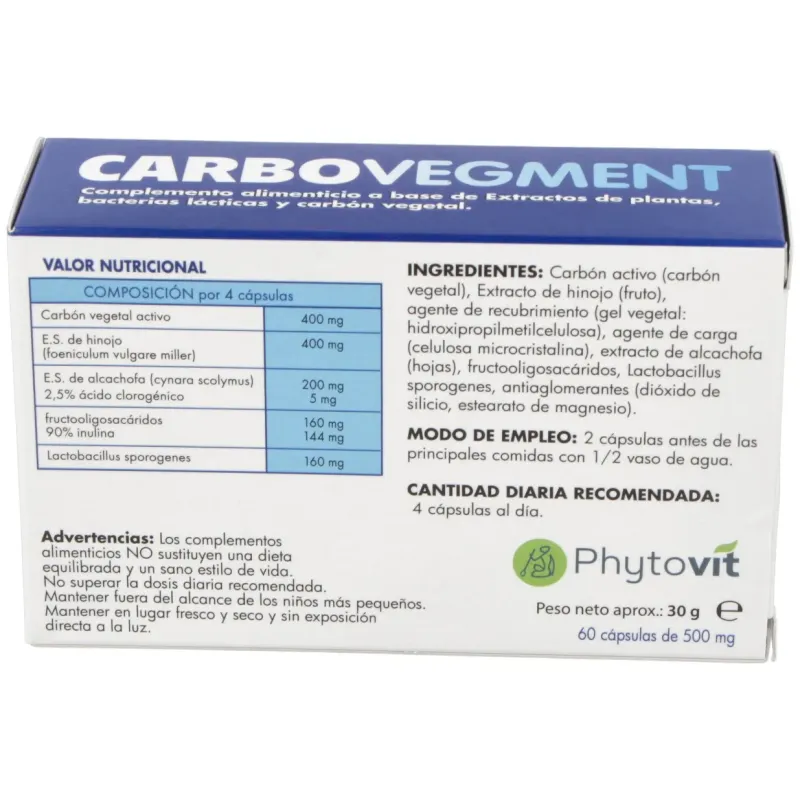 Carbovegment Cápsulas Winter 60 Cápsulas | Farmacia Barata