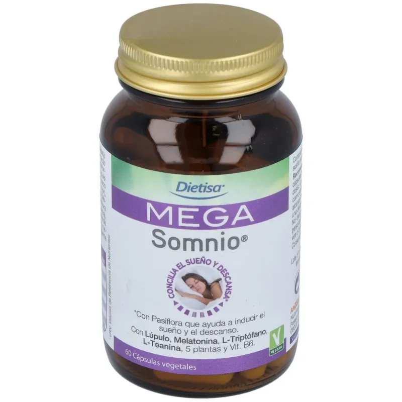Mega Somnio 60 Cápsulas Vegetales | Farmacia Barata