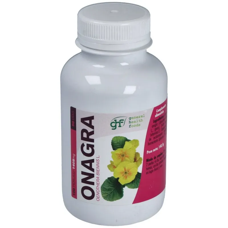 Onagra 1400 mg 100 Perlas | Farmacia Barata Onagra 1400 mg 100 Perlas | Farmacia Barata