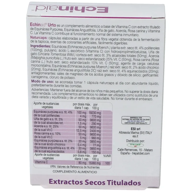 Echinaid Urto 30 cápsulas 500 mg | Farmacia Barata Echinaid Urto 30 cápsulas 500 mg | Farmacia Barata