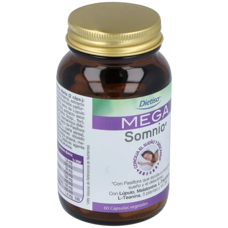 Mega Somnio 60 Cápsulas Vegetales | Farmacia Barata