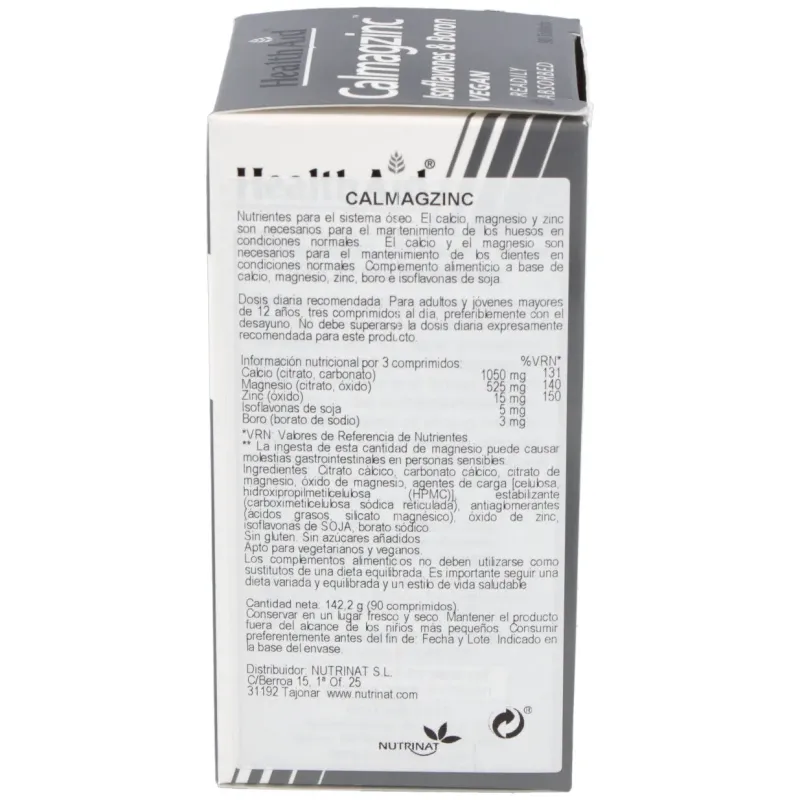 Health Aid CalMagzinc 90 comprimidos | Farmacia Barata