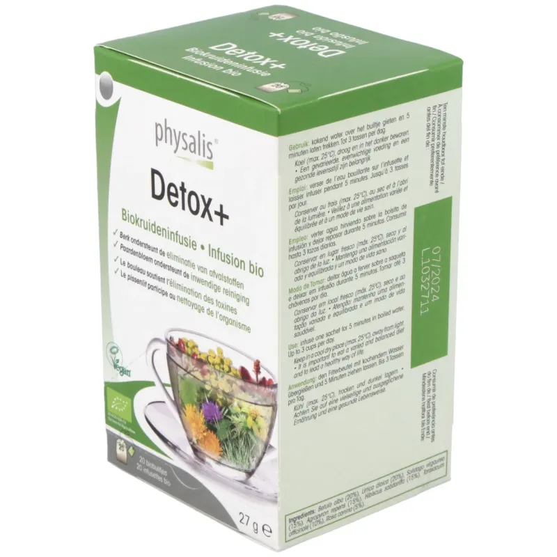 Detox+ Infusion 20 Filtros Bio Physalis | Farmacia Barata Detox+ Infusion 20 Filtros Bio Physalis | Farmacia Barata