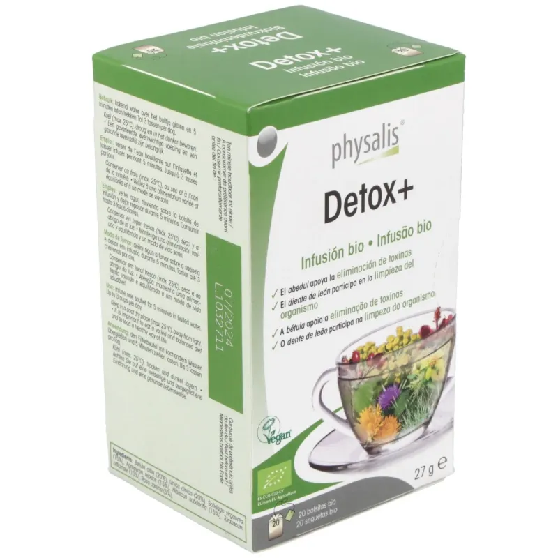 Detox+ Infusion 20 Filtros Bio Physalis | Farmacia Barata Detox+ Infusion 20 Filtros Bio Physalis | Farmacia Barata