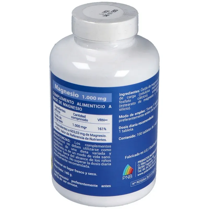 Polaris Magnesio 1000 mg | Farmacia Barata Polaris Magnesio 1000 mg | Farmacia Barata
